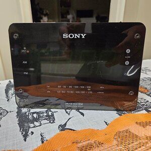 Sony ICF-C414 Dream Machine AM/FM LED Alarm Clock Radio Black- Tested Working